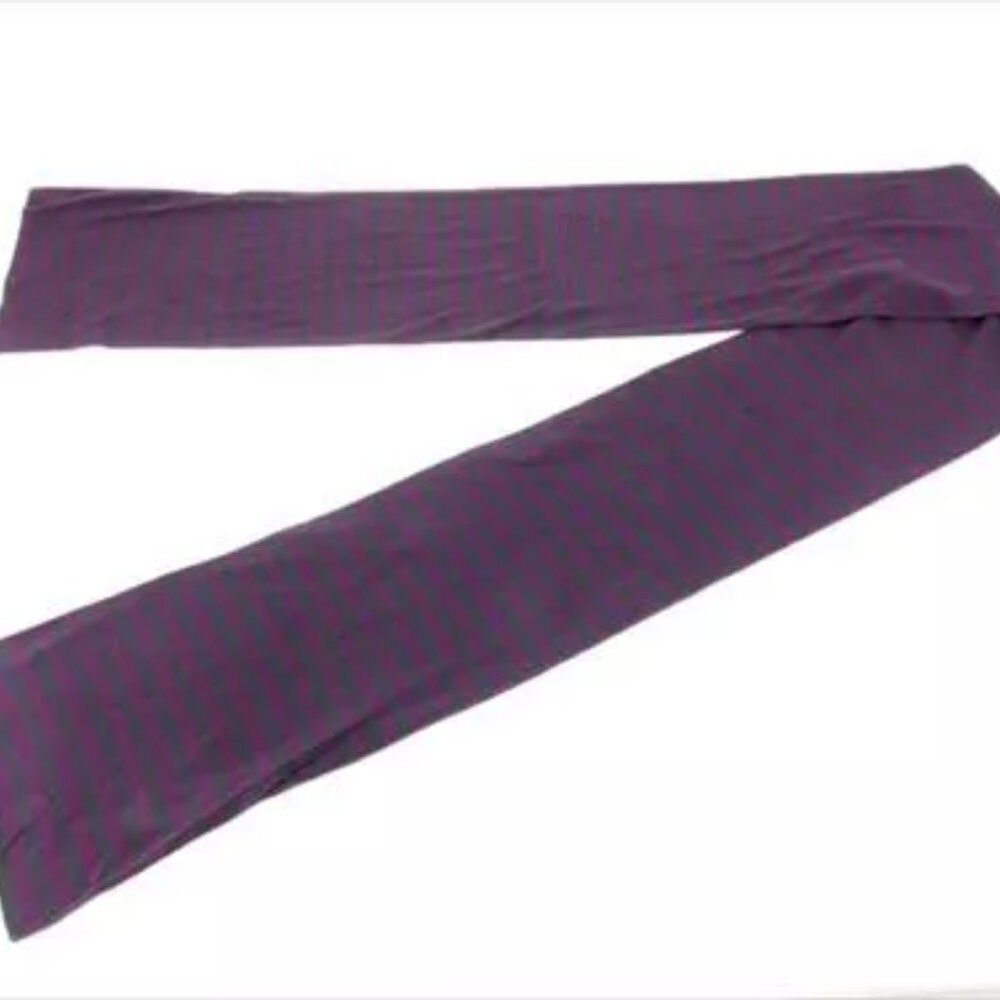 Louis Vuitton Scarf Purple Grey Woman unisex Authentic Used - Picture 5 of 7